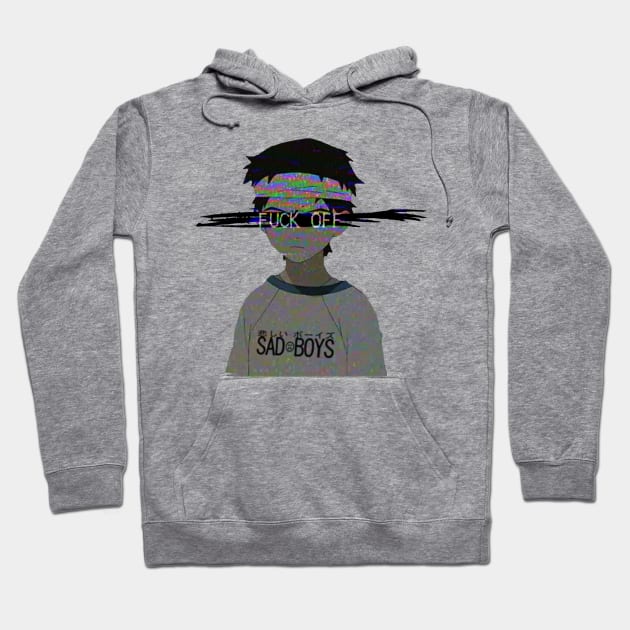 Sad boy anime clearance hoodie